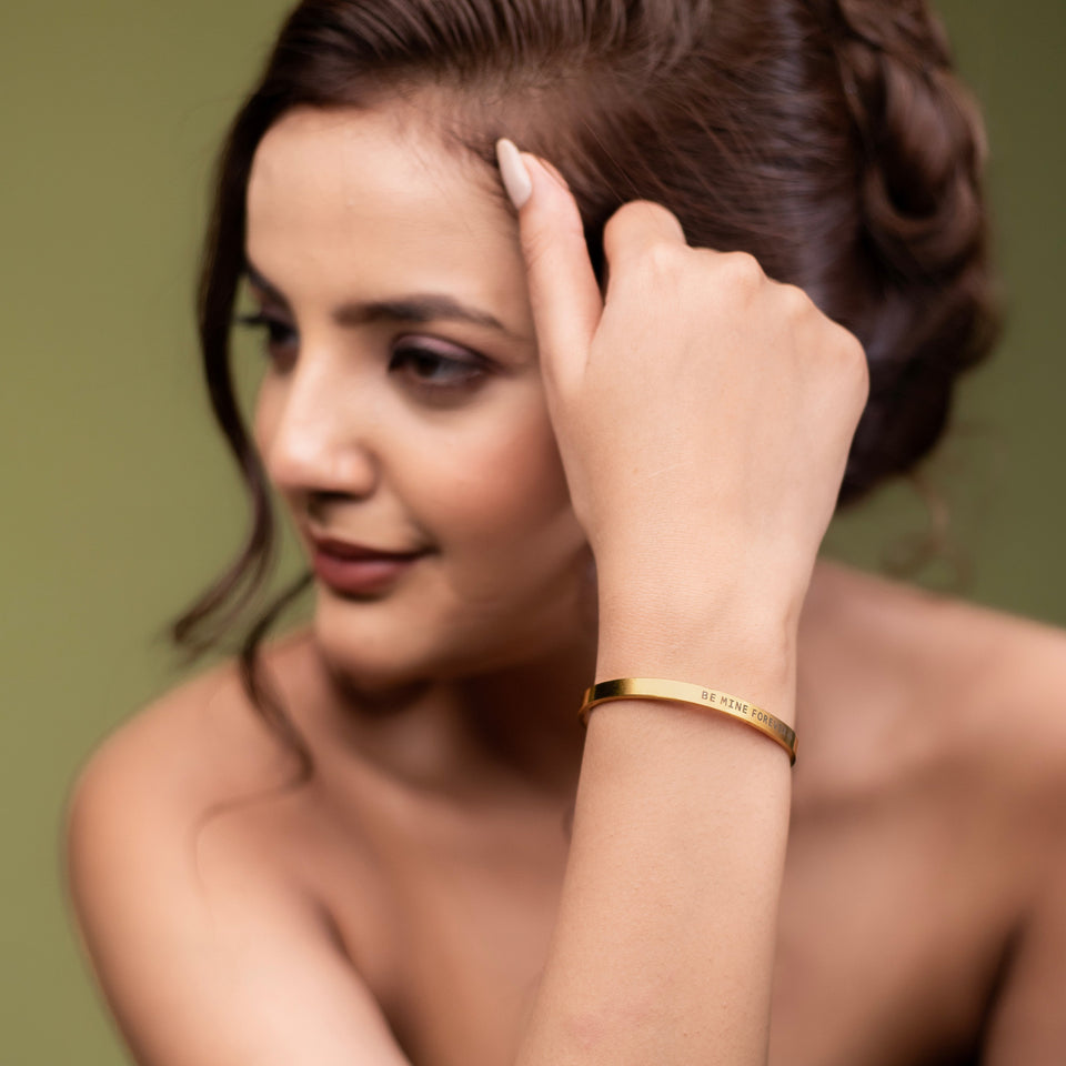 Engraved Cuff Bangle