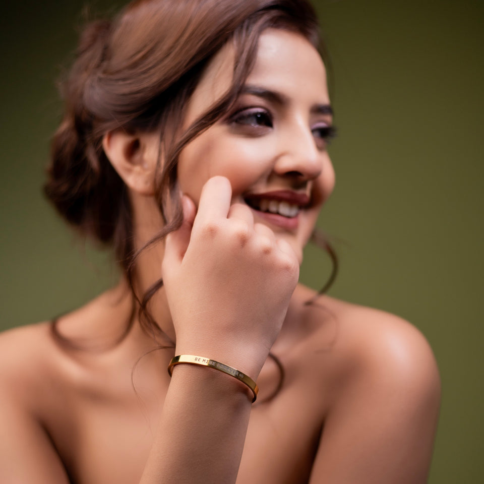 Engraved Cuff Bangle