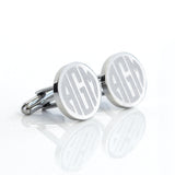Engraved Round Name Cufflinks